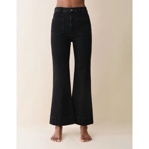 Jeanerica SW012 St Monica Cropped Jeans in Black 2 Weeks